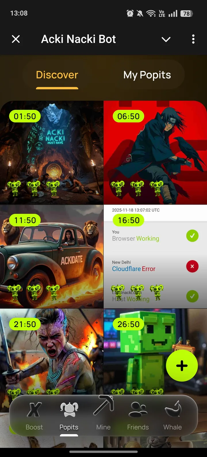 Acki Nacki Bot — Screenshot 2