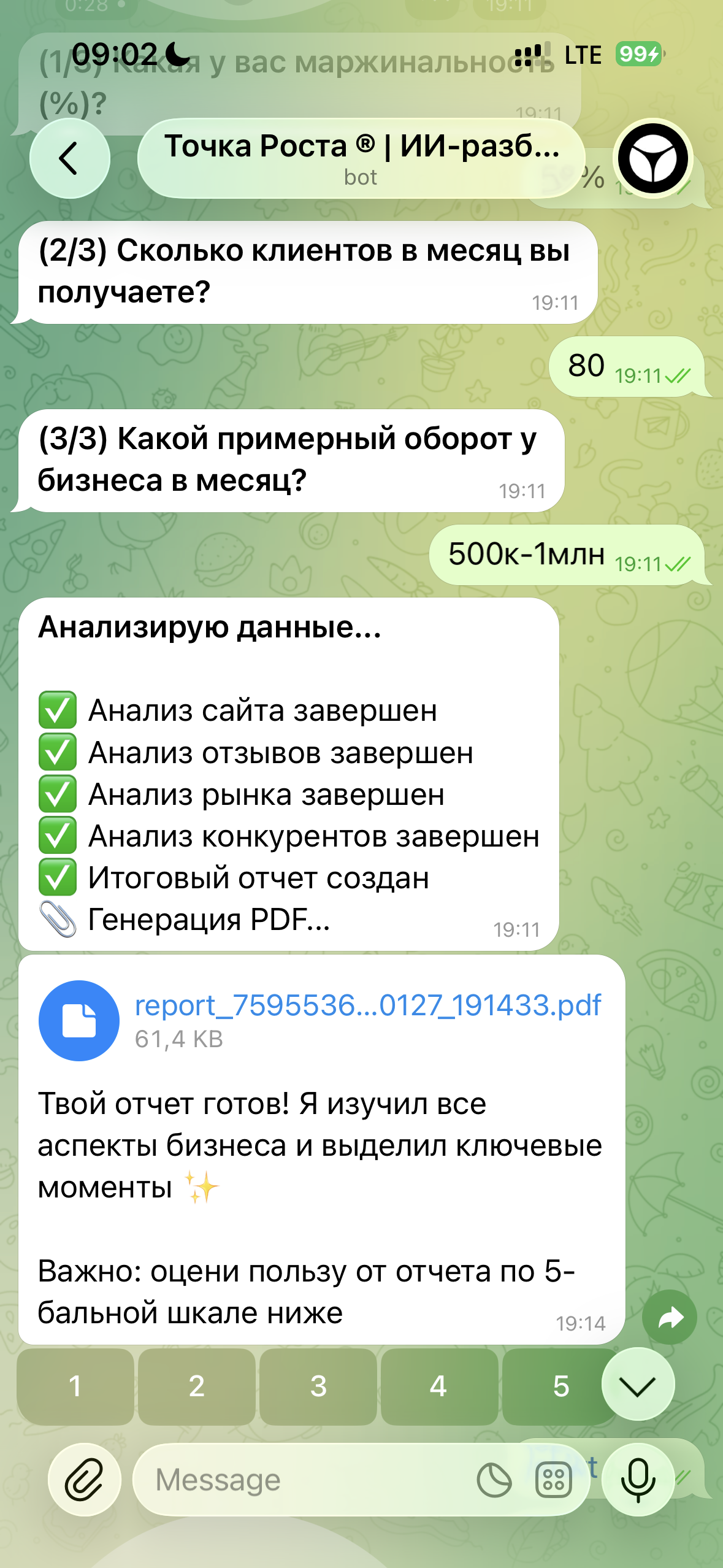Точка Роста ® | ИИ-разбор бизнеса за 5 минут — Screenshot 2