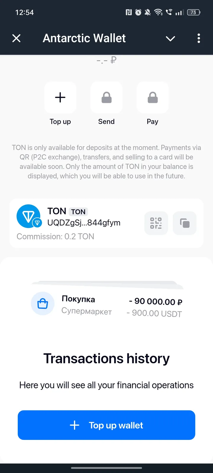 Antarctic Wallet — Screenshot 4