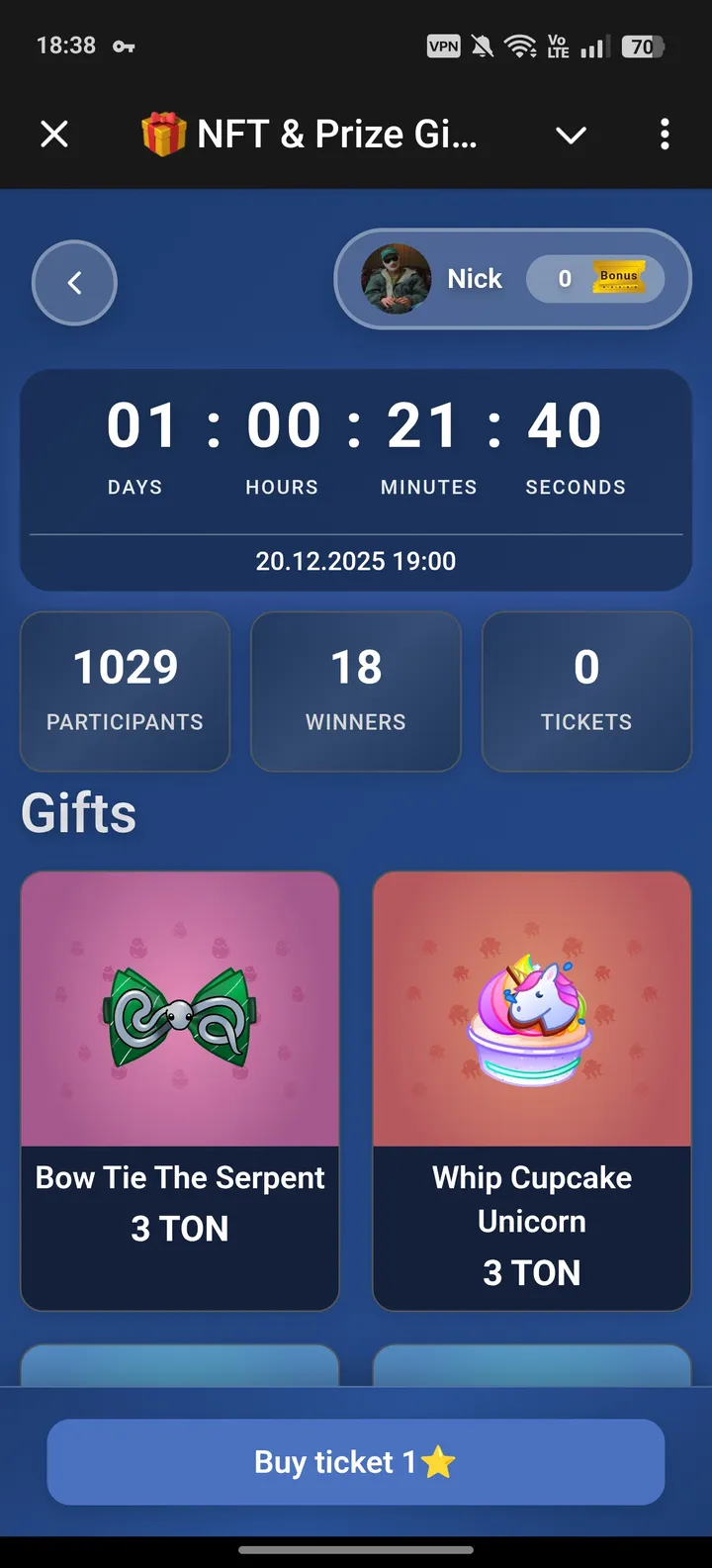 🎁 NFT & Prize Giveaways | AuraGifts — Screenshot 4