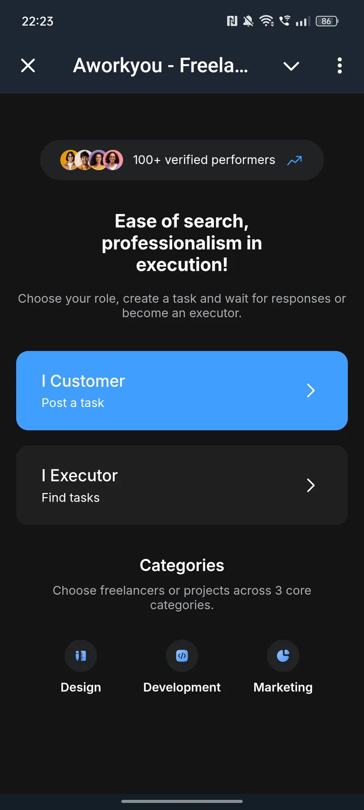 Aworkyou - Freelance — Screenshot 1