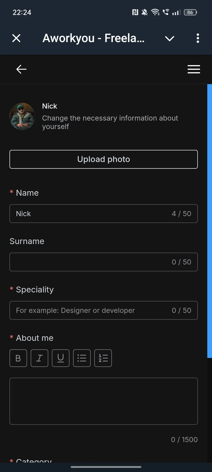Aworkyou - Freelance — Screenshot 2