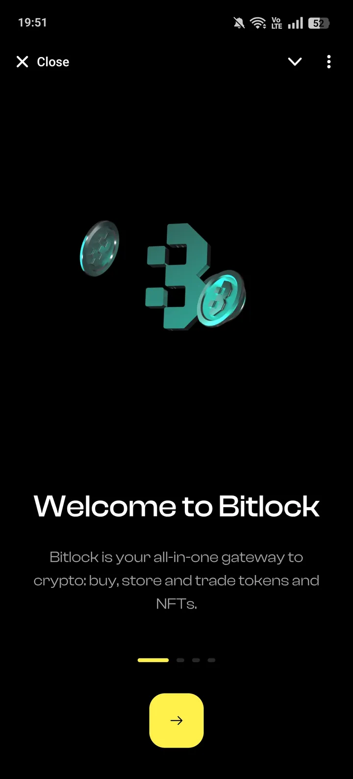 Bitlock Wallet — Screenshot 1
