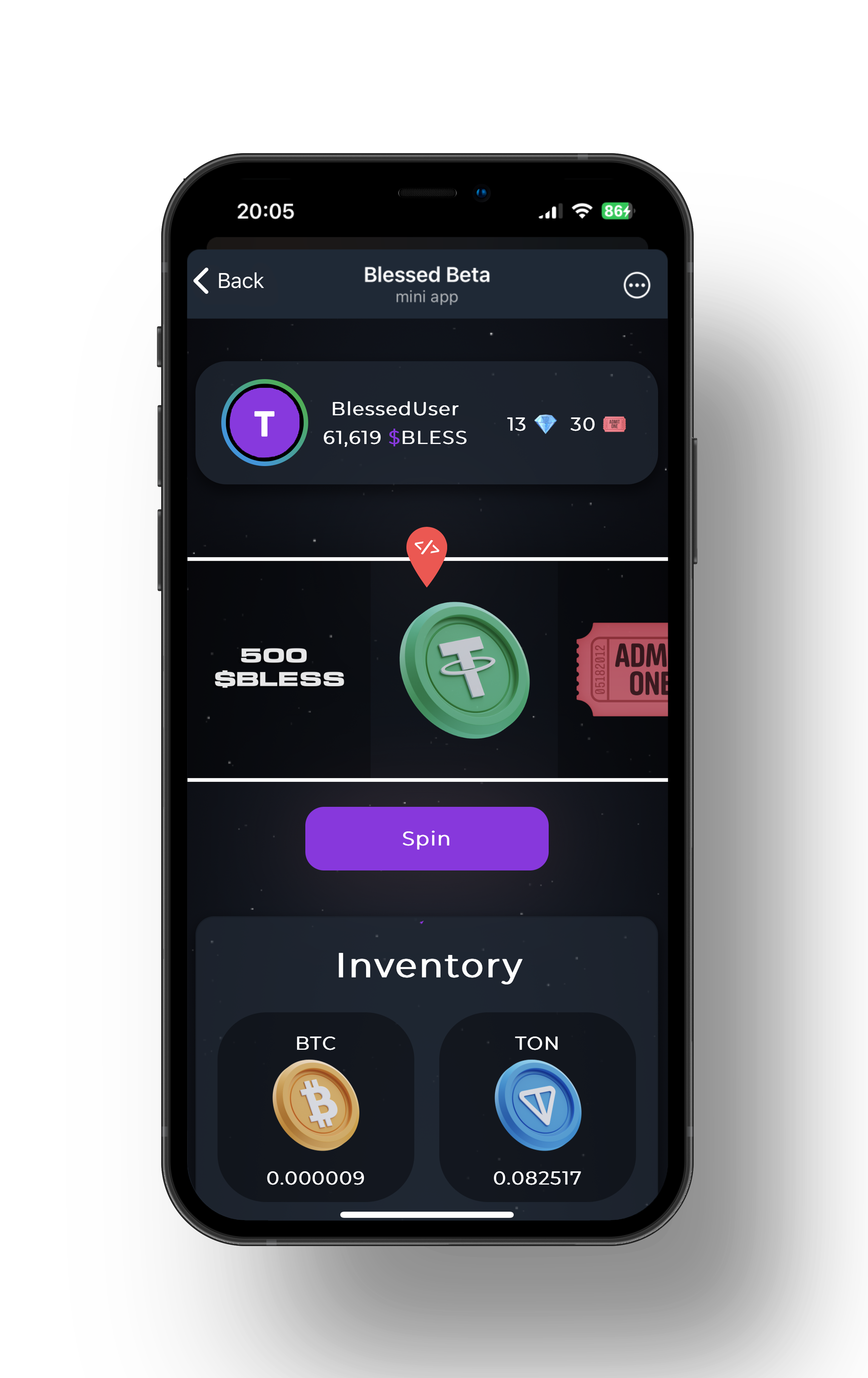 Blessed Beta — Screenshot 2