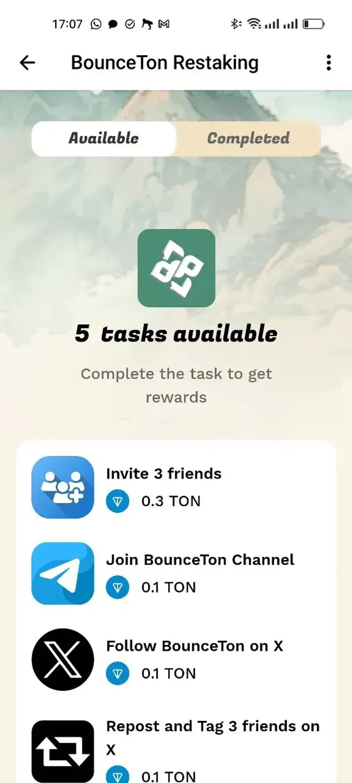 BounceTon Restaking — Screenshot 3