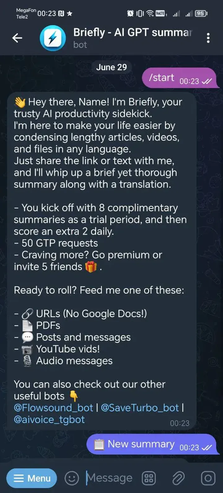 Briefly - AI GPT summary of any videos, PDFs, articles 📚 — Screenshot 1