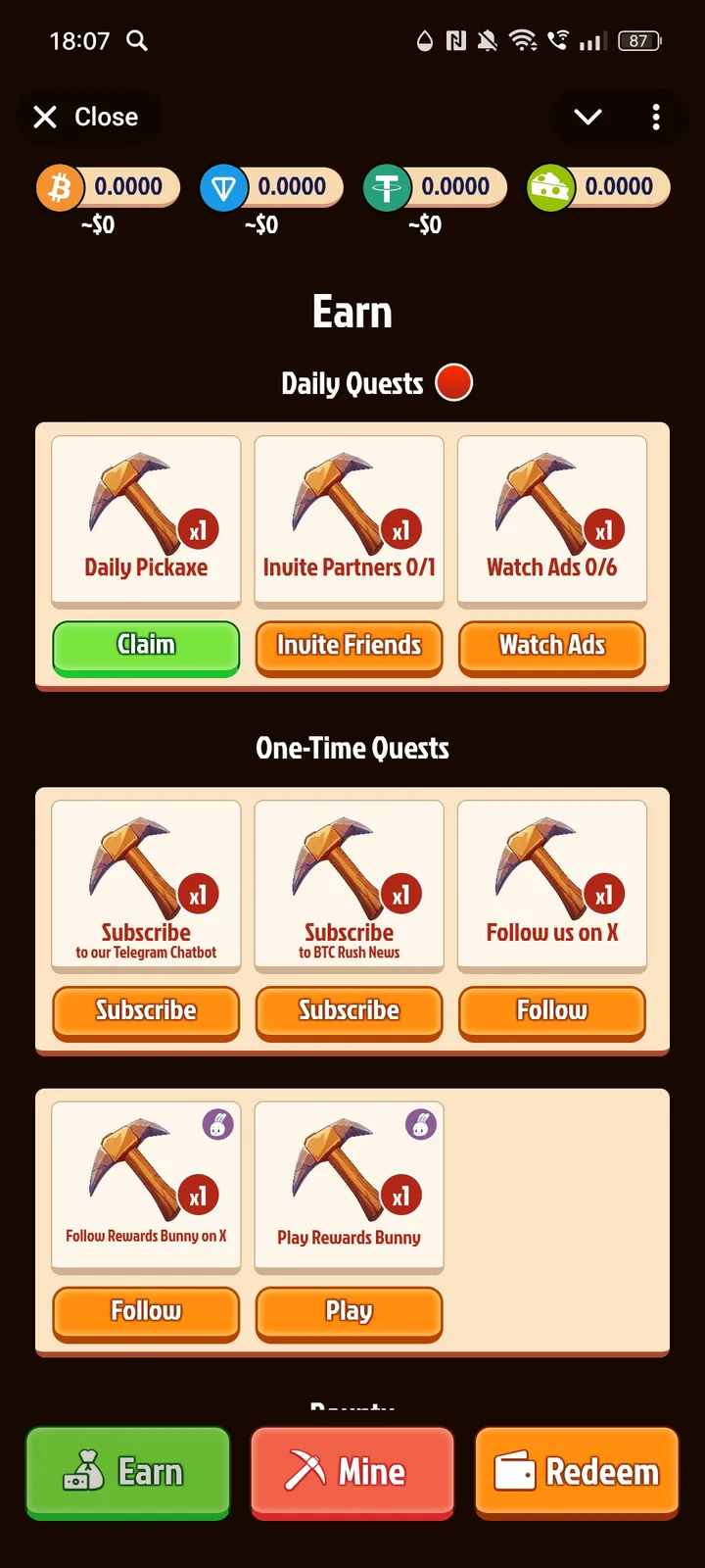 BTC Rush — Screenshot 2