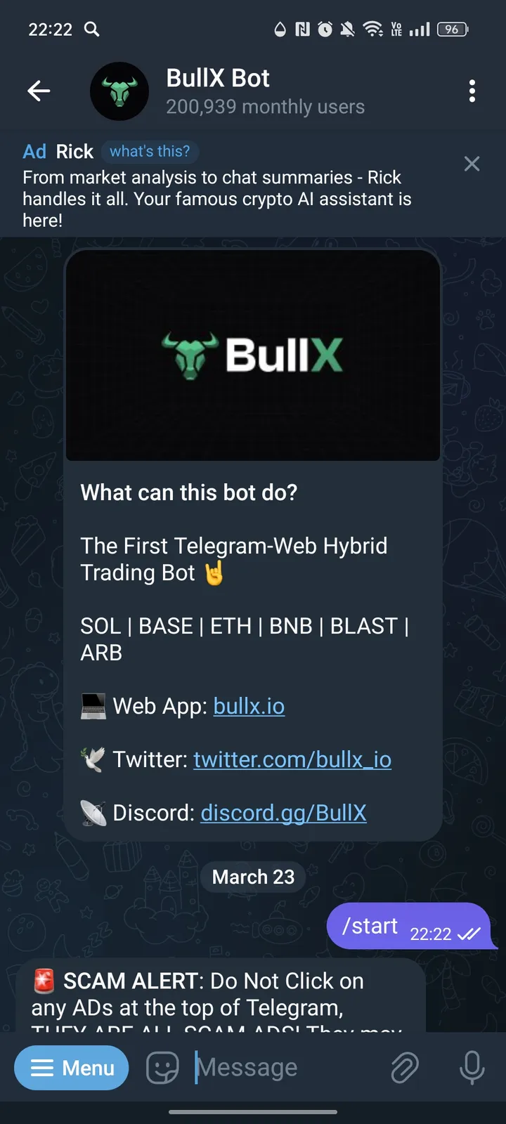 BullX Bot — Screenshot 1