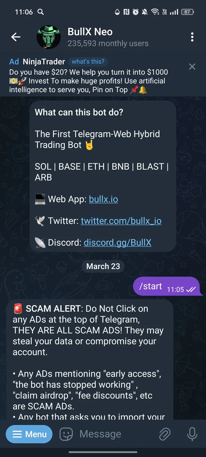 BullX Neo — Screenshot 1