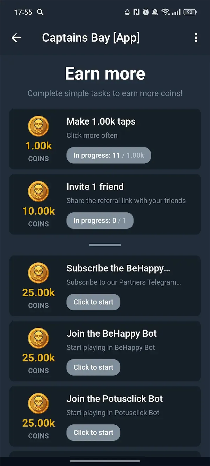 Captains Bay [App] — Screenshot 2