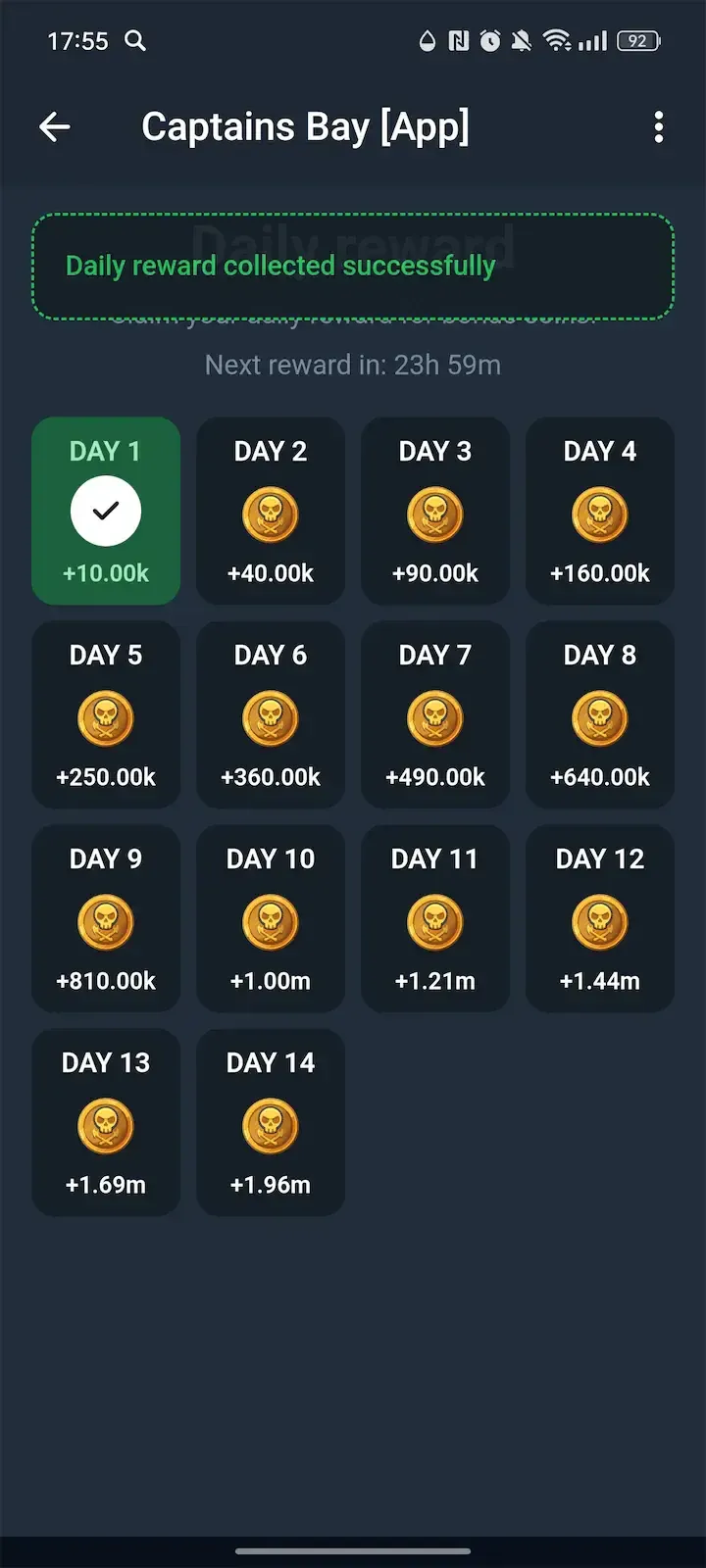 Captains Bay [App] — Screenshot 4