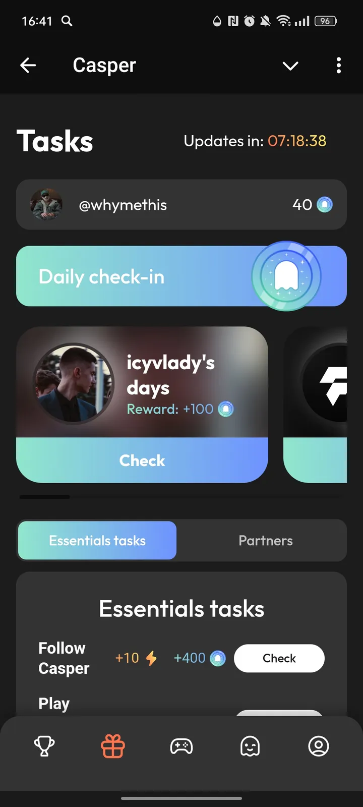 Casper — Screenshot 2