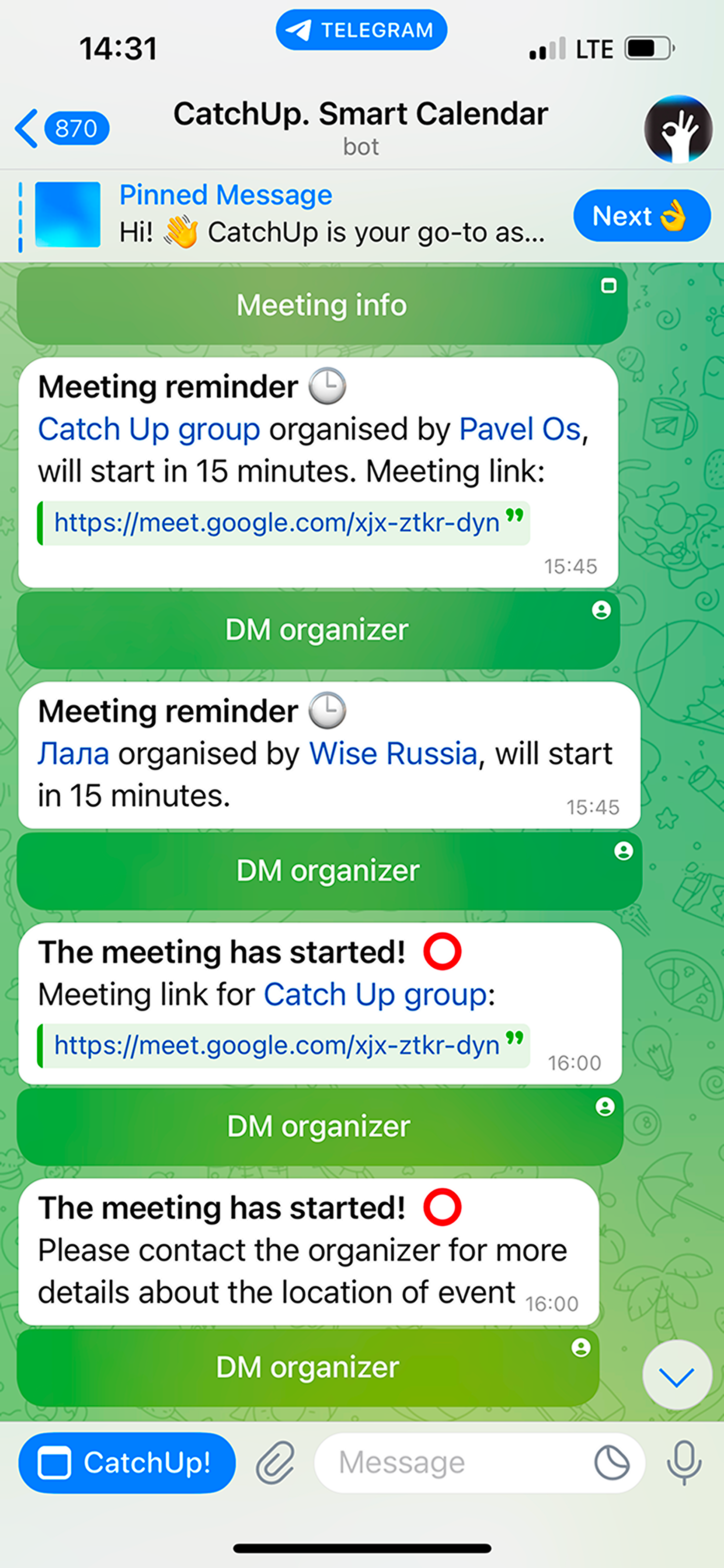 CatchUp — Screenshot 2