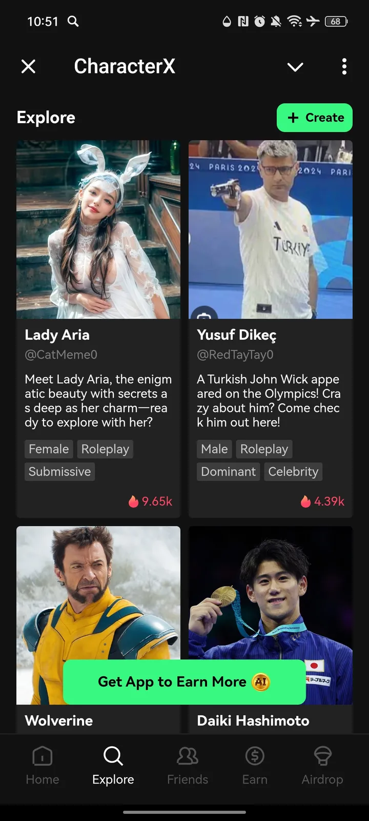 CharacterX — Screenshot 2