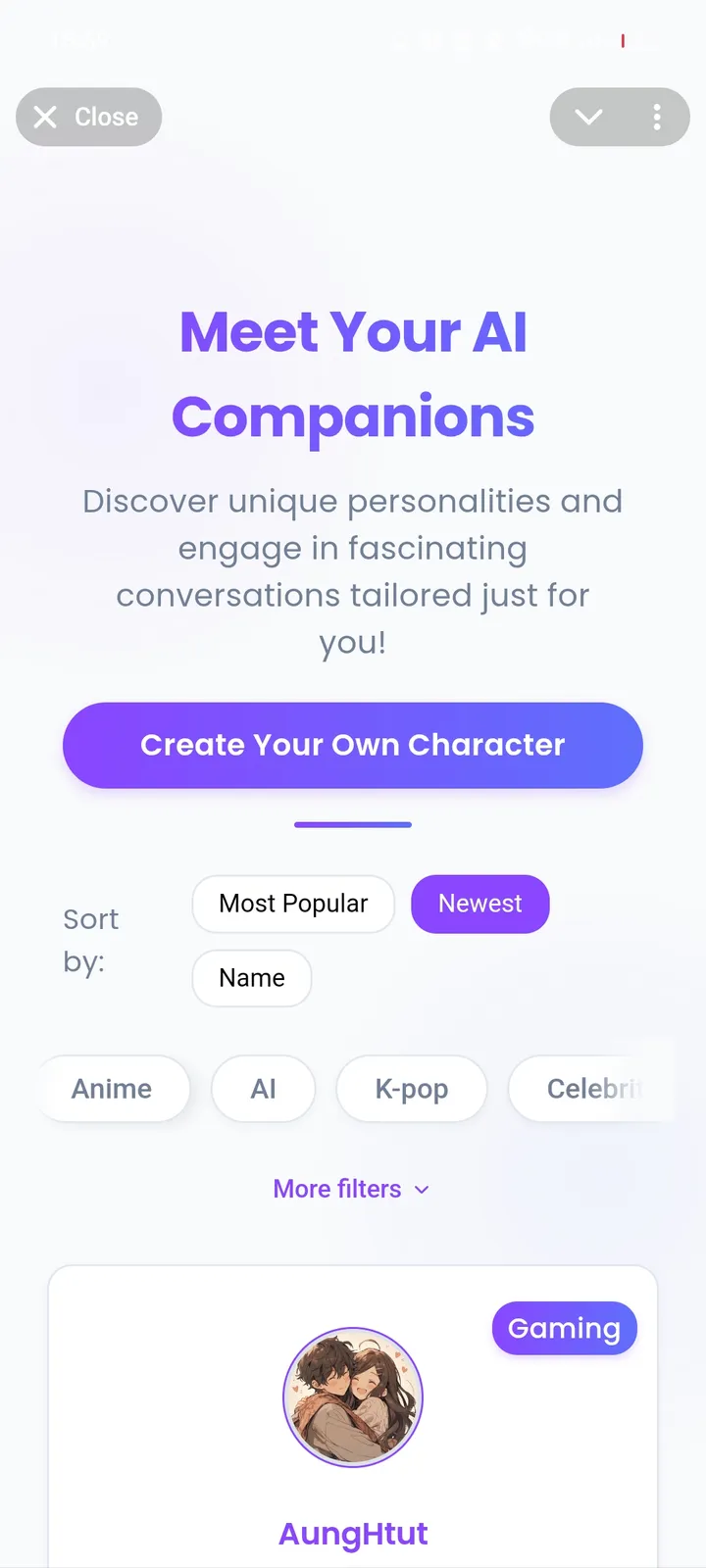 Chartrix - Your AI Companions — Screenshot 2