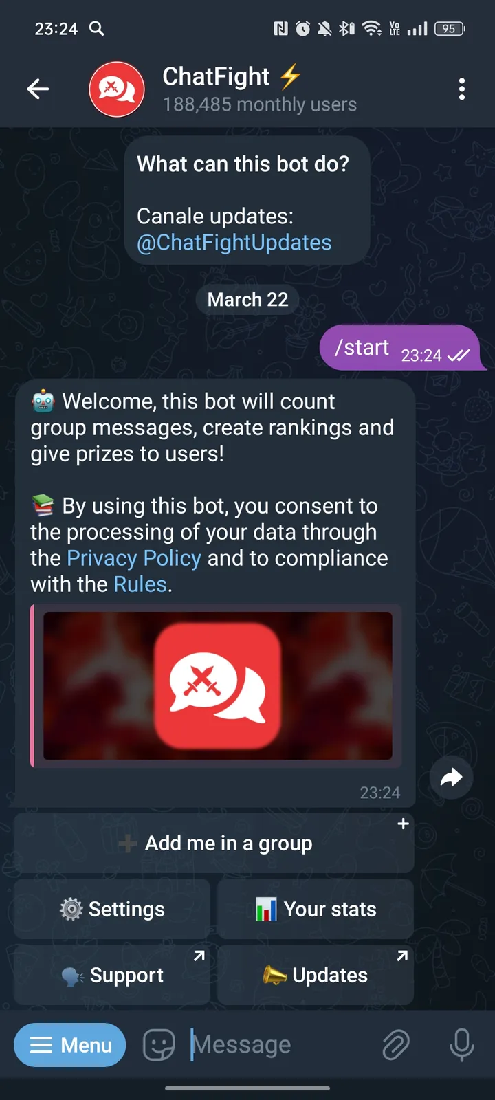 ChatFight ⚡️ — Screenshot 1