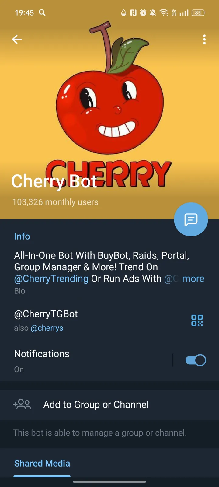 Cherry Bot — Screenshot 4