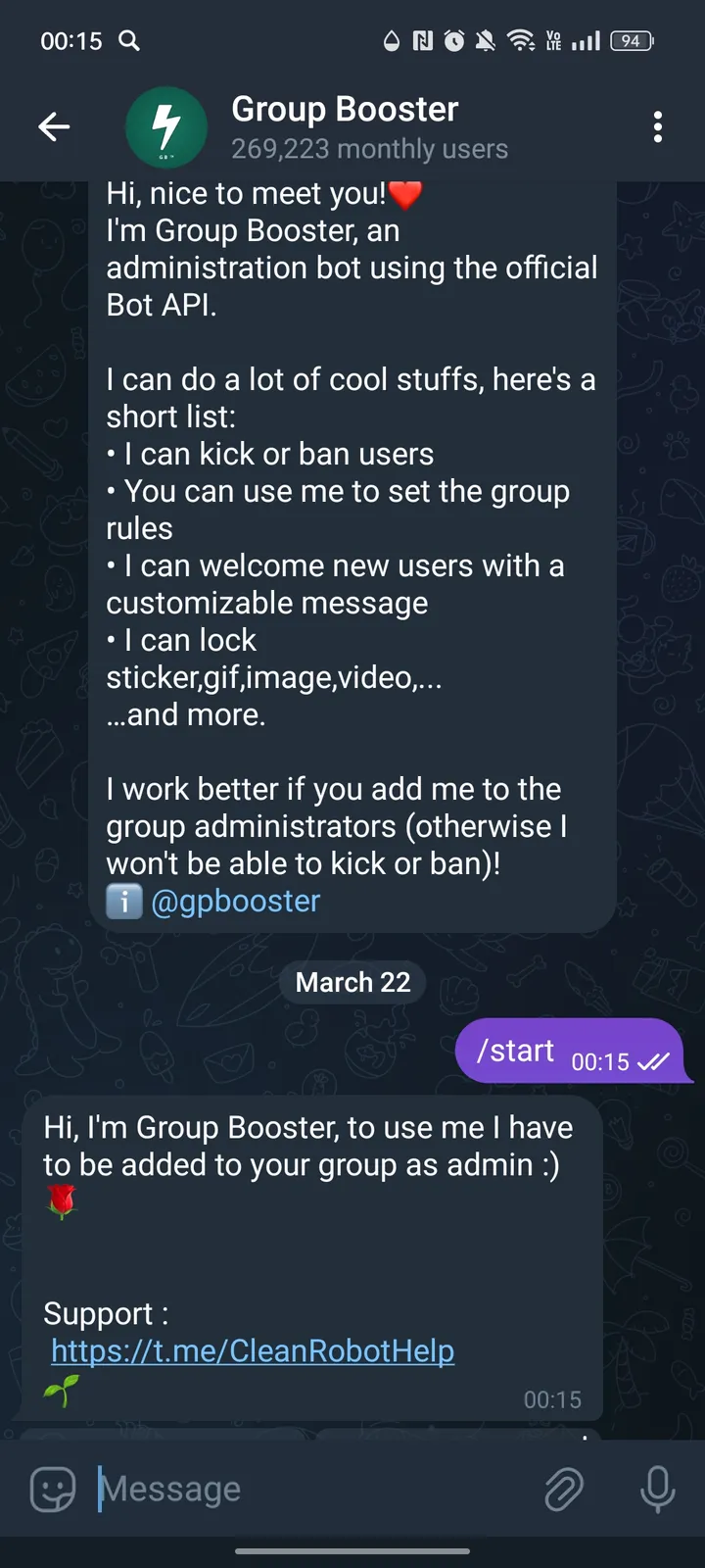 Group Booster — Screenshot 1