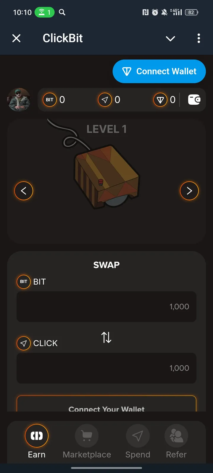 ClickBit — Screenshot 1