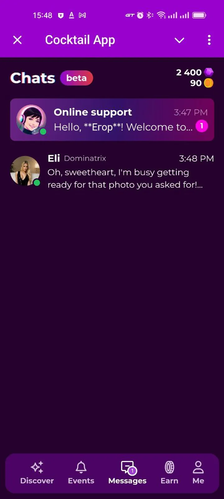 Cocktail App — Screenshot 2
