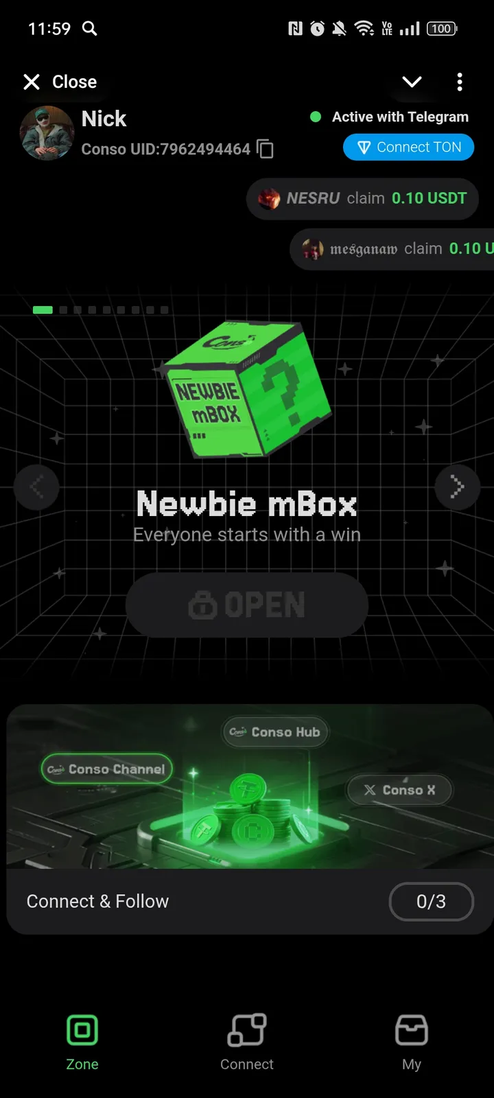 Conso mBox — Screenshot 1