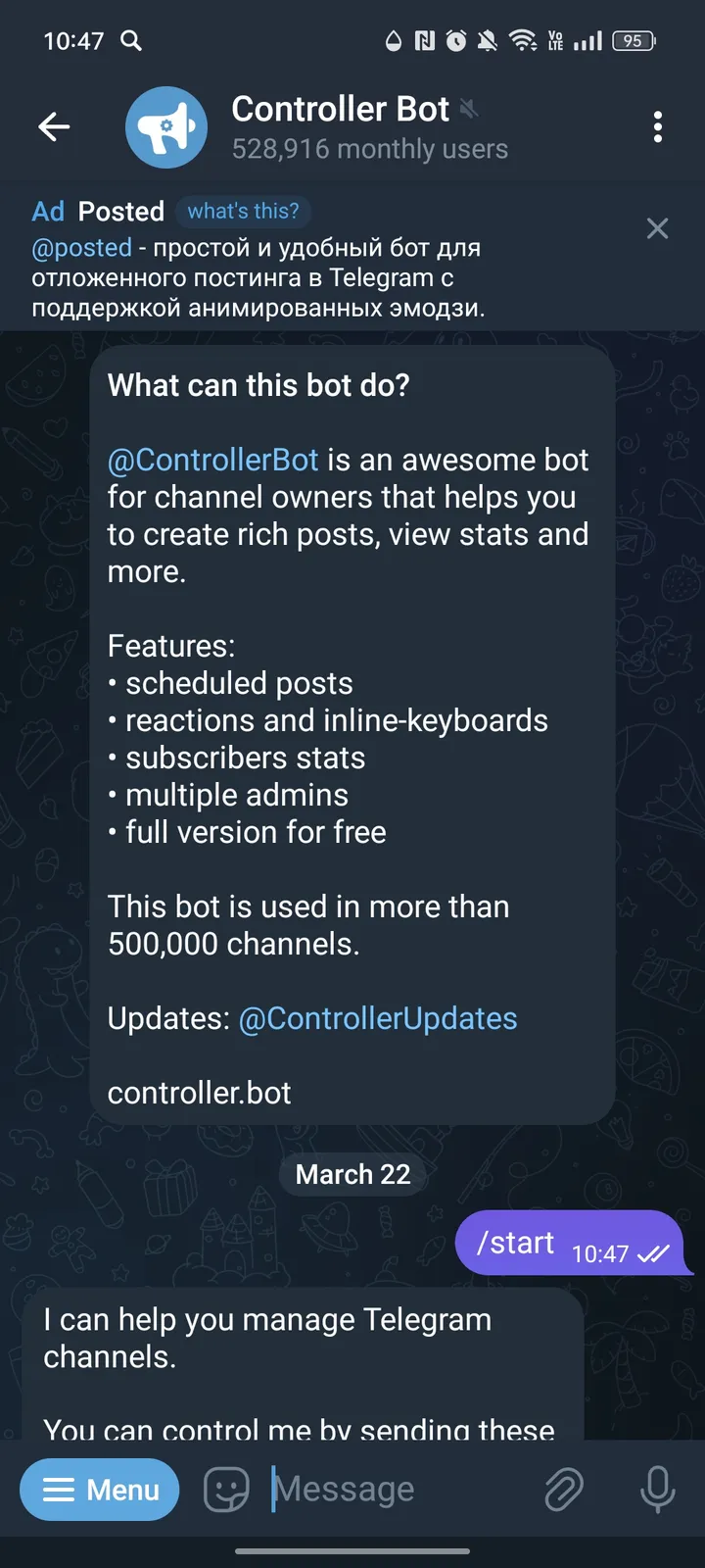 Controller Bot — Screenshot 1