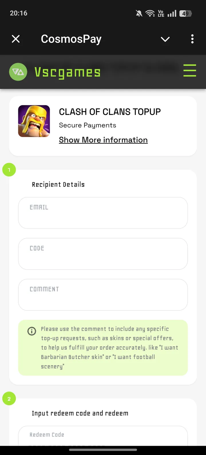 CosmosPay — Screenshot 3