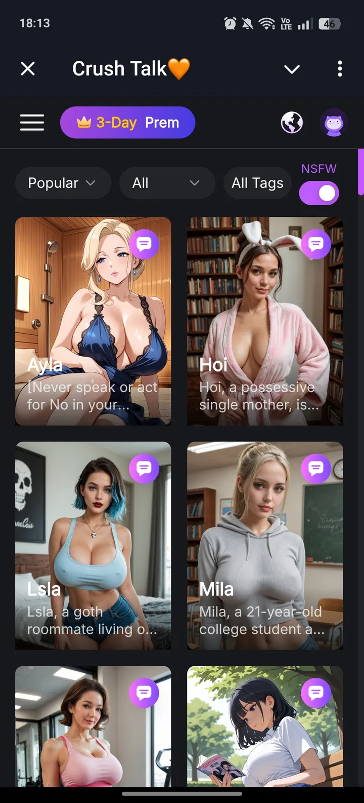 Crush Talk🧡 — Screenshot 2