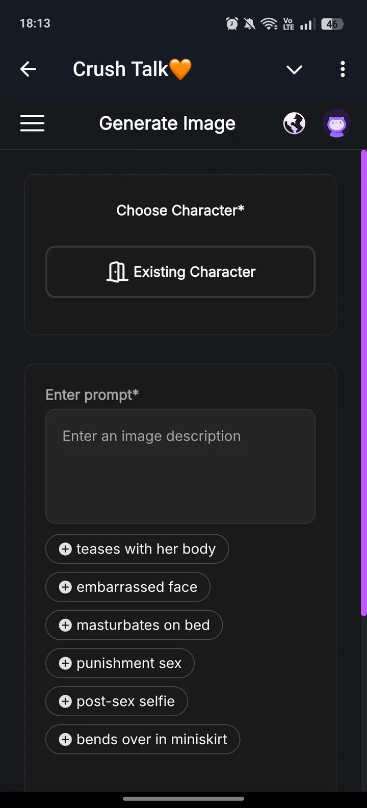 Crush Talk🧡 — Screenshot 4