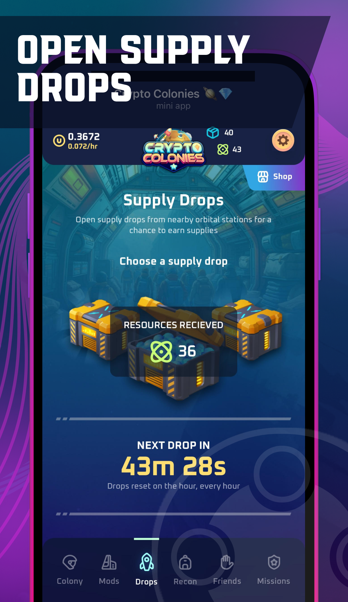 Crypto Colonies — Screenshot 1