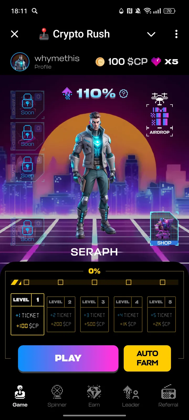 🕹️ Crypto Rush — Screenshot 1