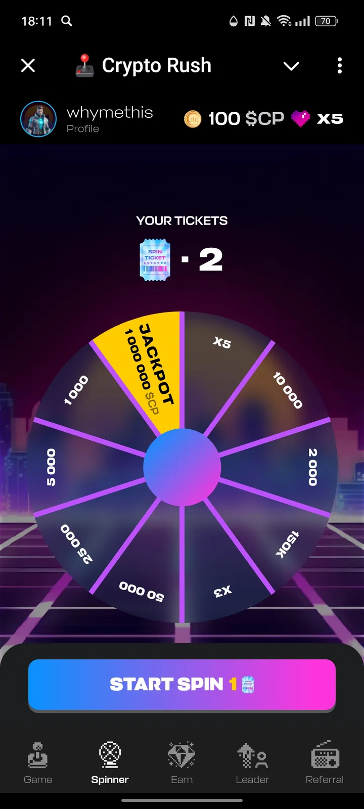 🕹️ Crypto Rush — Screenshot 2