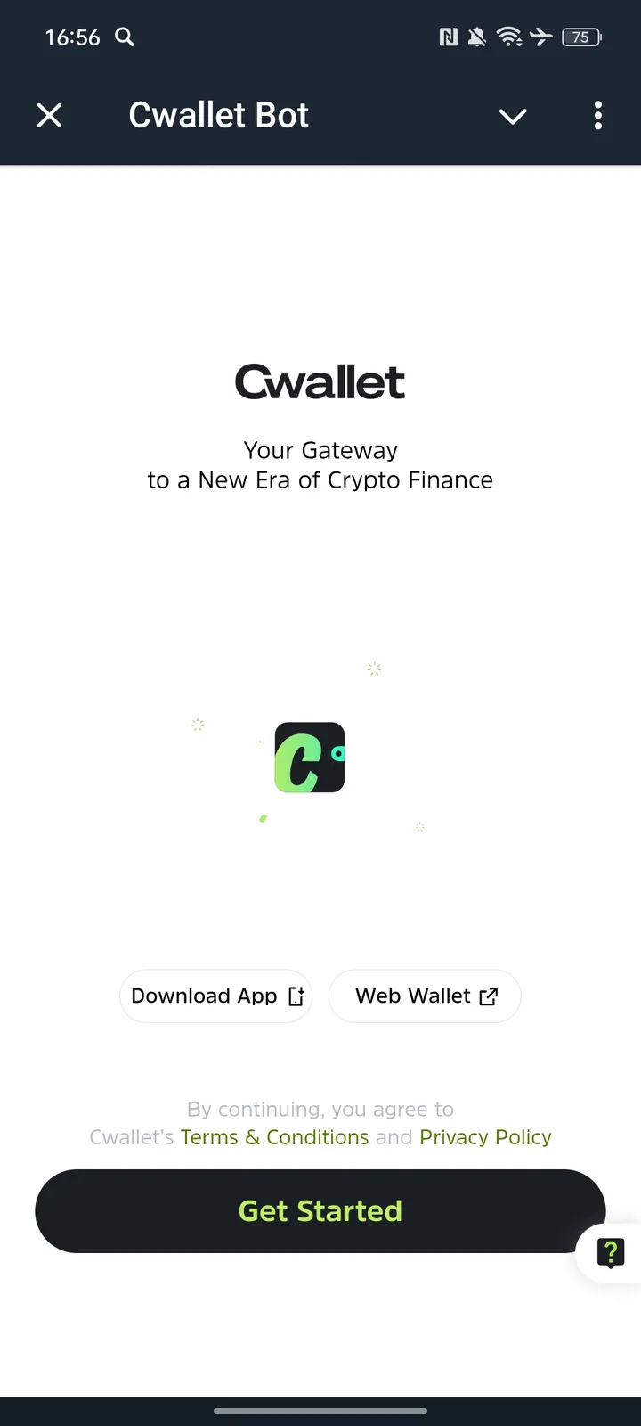 Cwallet Bot — Screenshot 1
