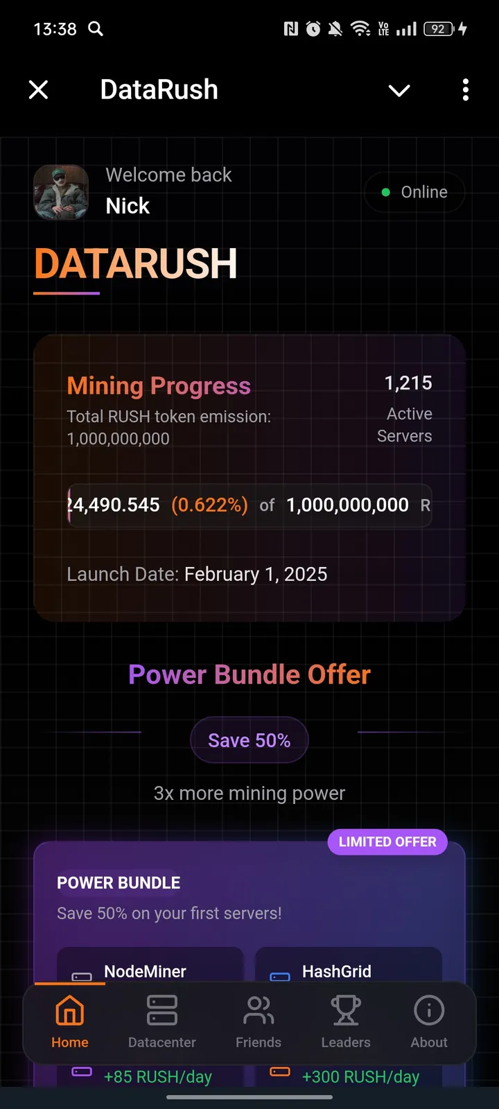 DataRush — Screenshot 1