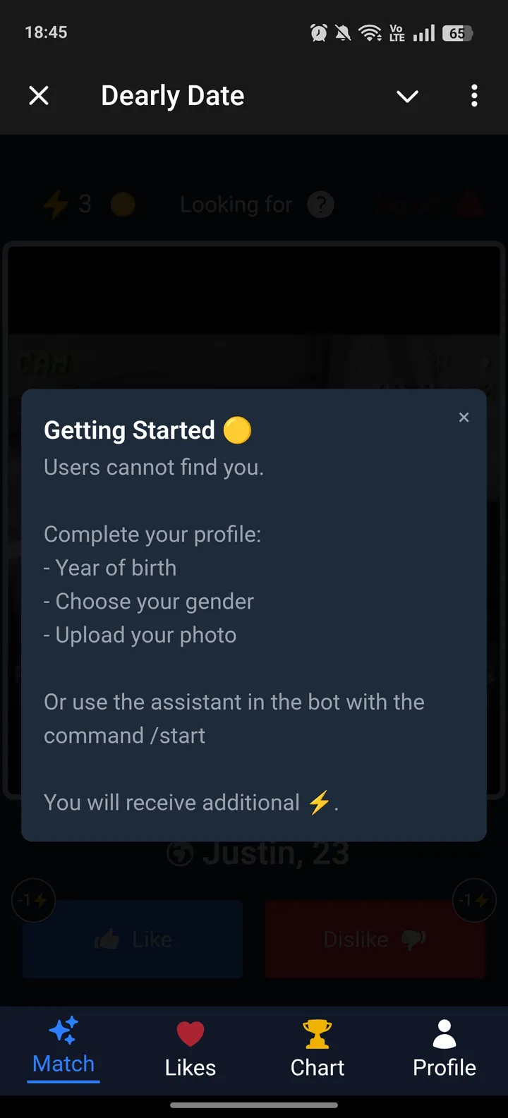 Dearly Date — Screenshot 1