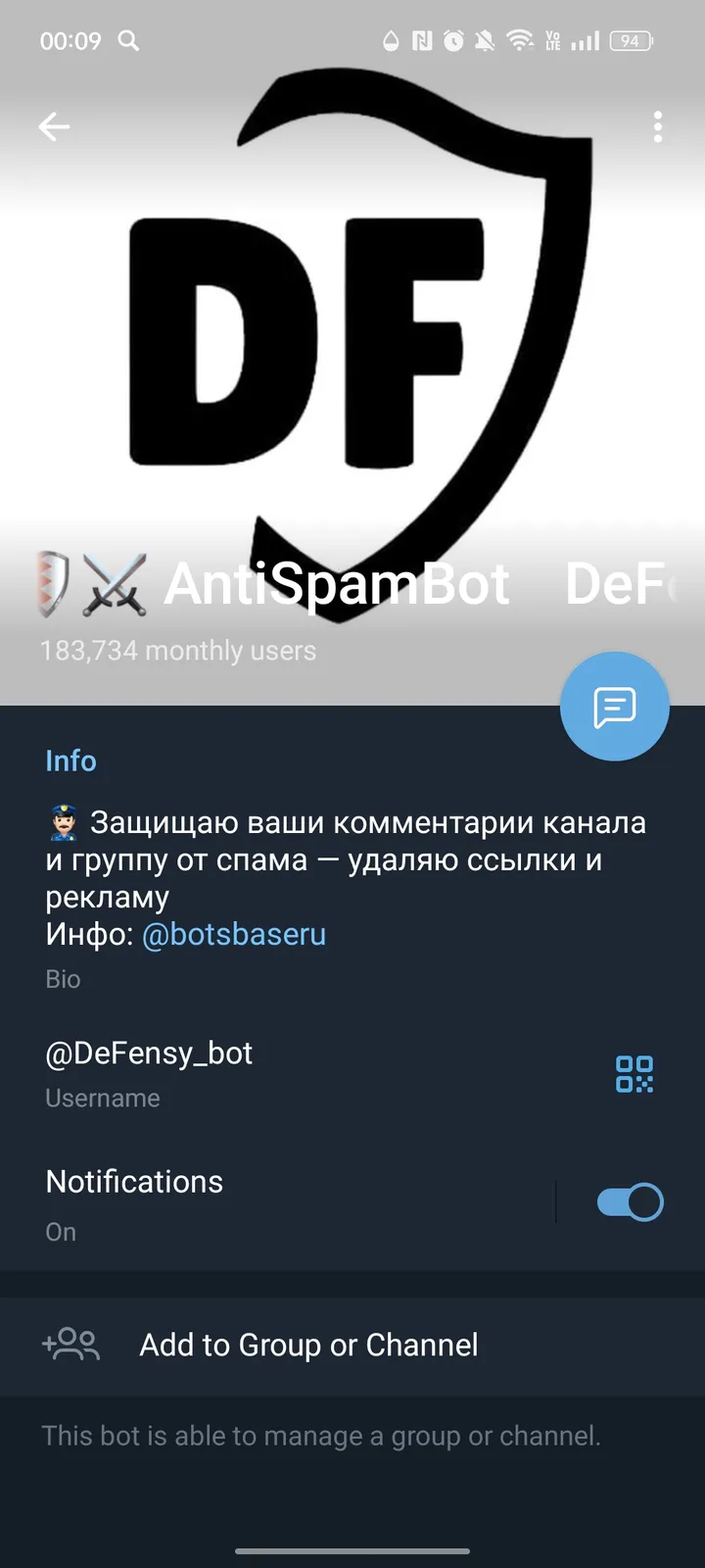 DeFensy 🛡⚔️ AntiSpamBot — Screenshot 4