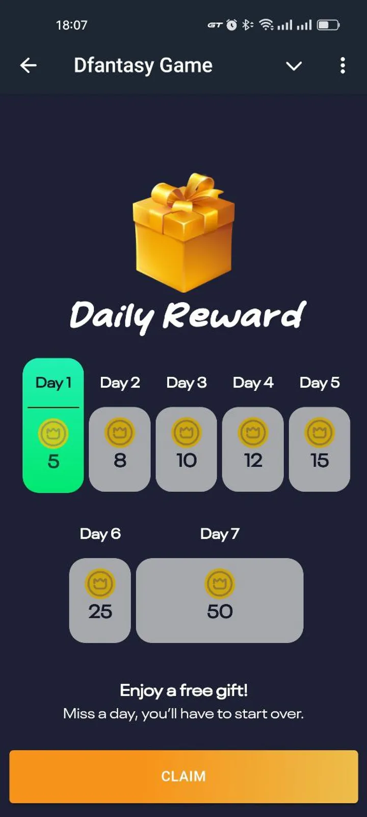 Dfantasy Game — Screenshot 1