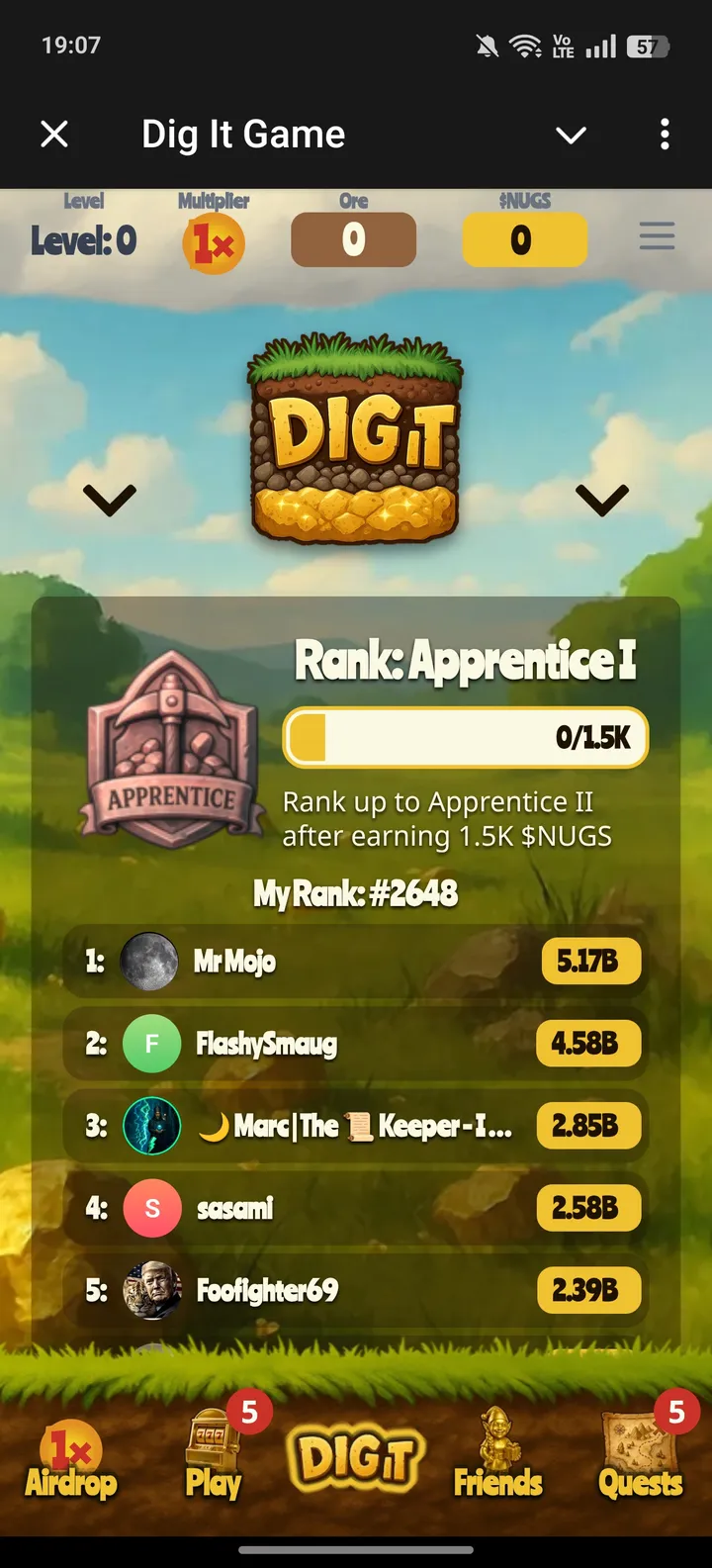 Dig It Game — Screenshot 1