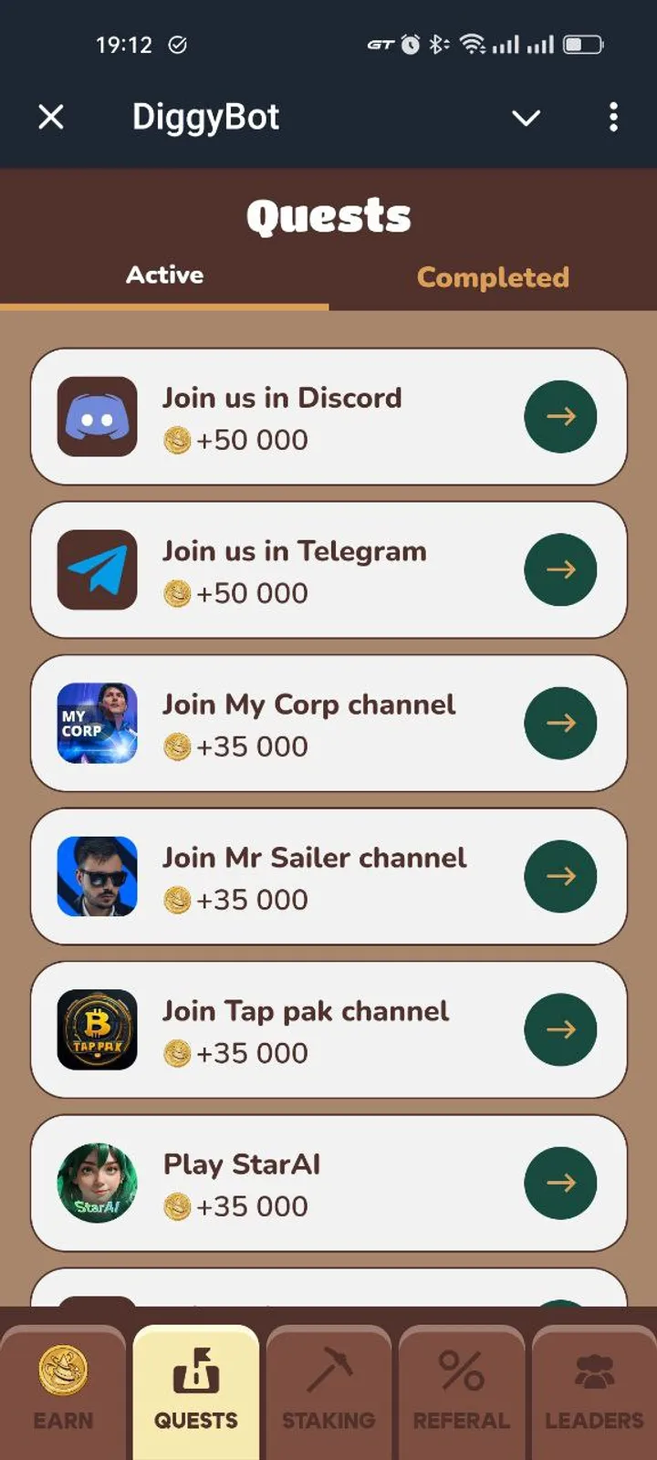 DiggyBot — Screenshot 2