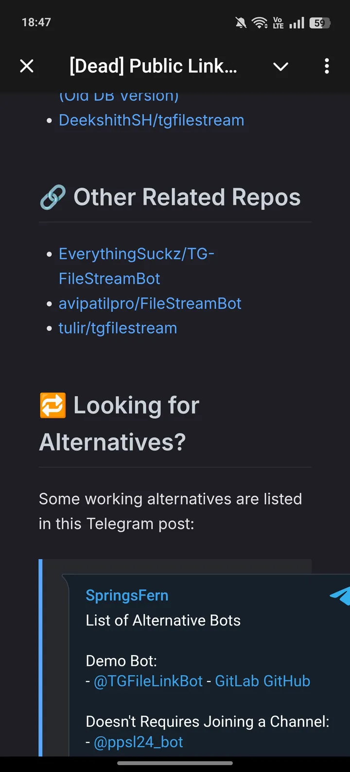 [Dead] Public Link Generator — Screenshot 3