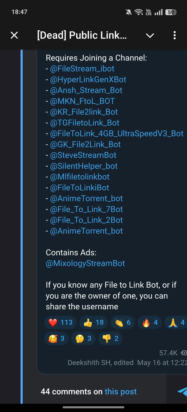 [Dead] Public Link Generator — Screenshot 4