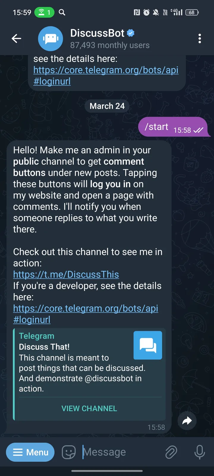 DiscussBot — Screenshot 2