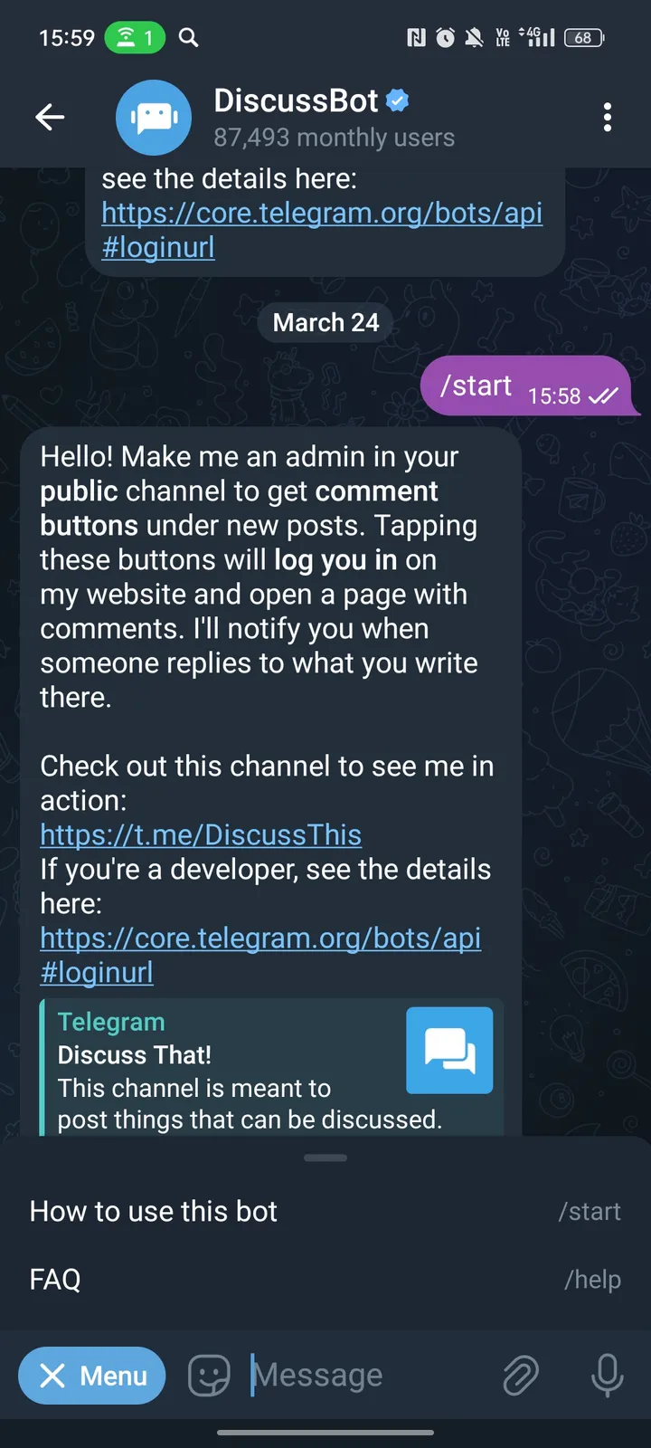 DiscussBot — Screenshot 3