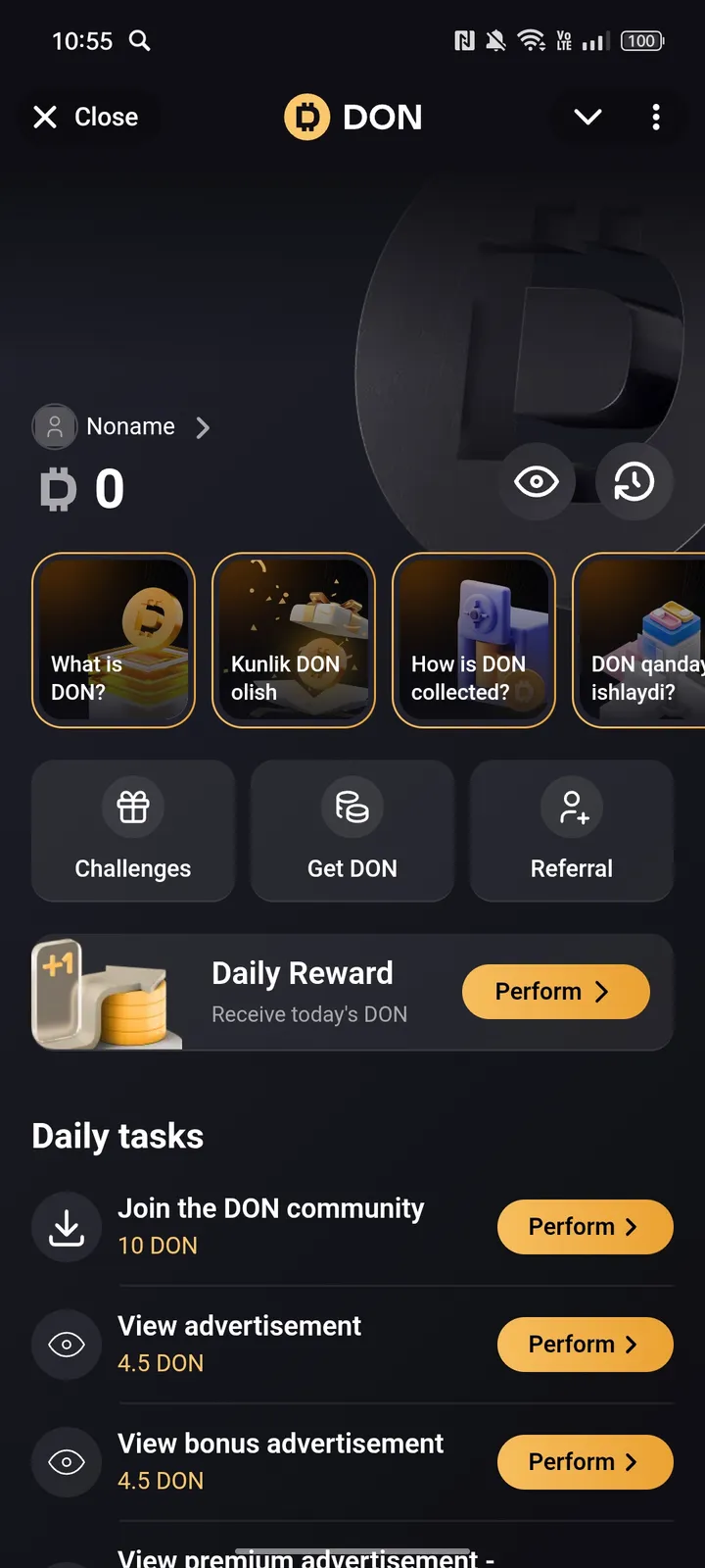 DON — Screenshot 1