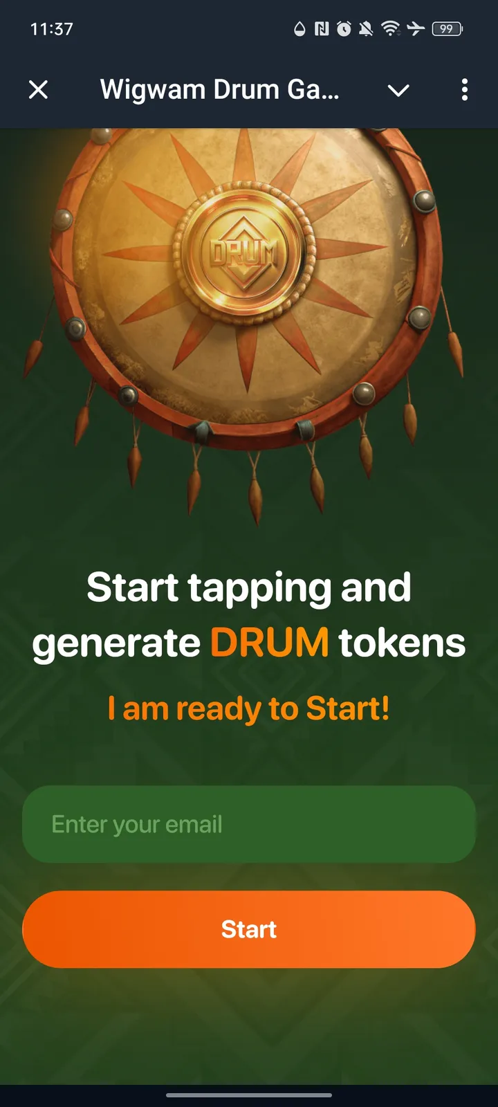 Wigwam Drum Game — Screenshot 1