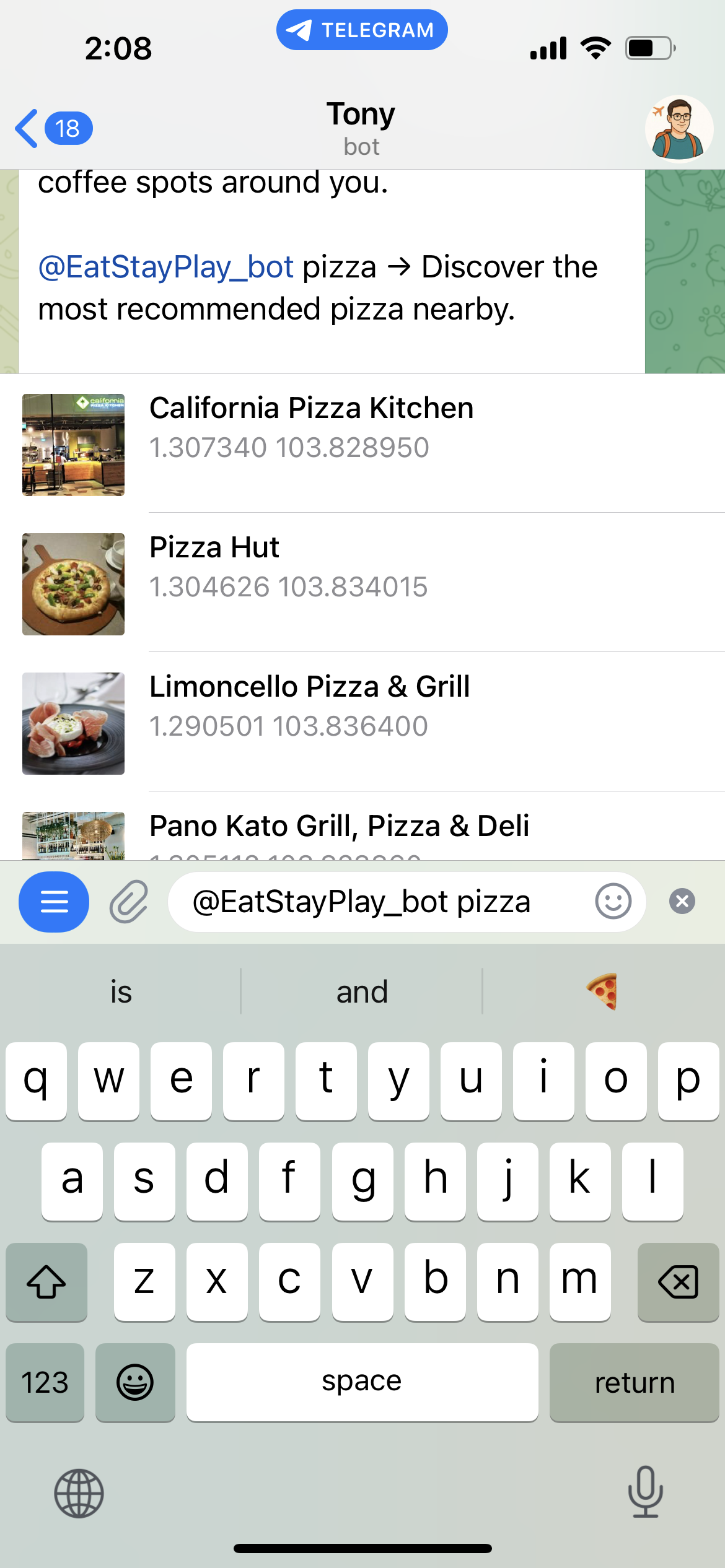 Tony — Screenshot 1