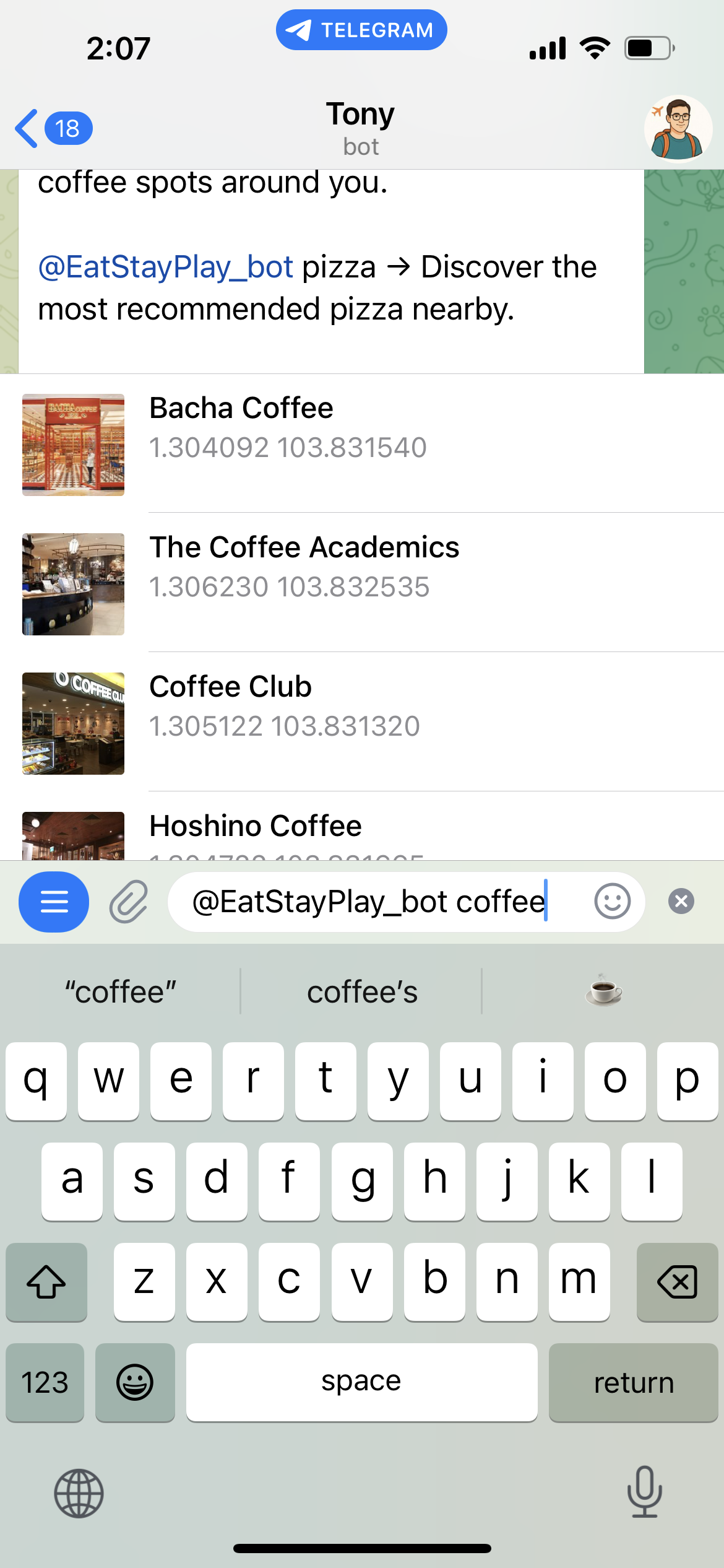 Tony — Screenshot 2