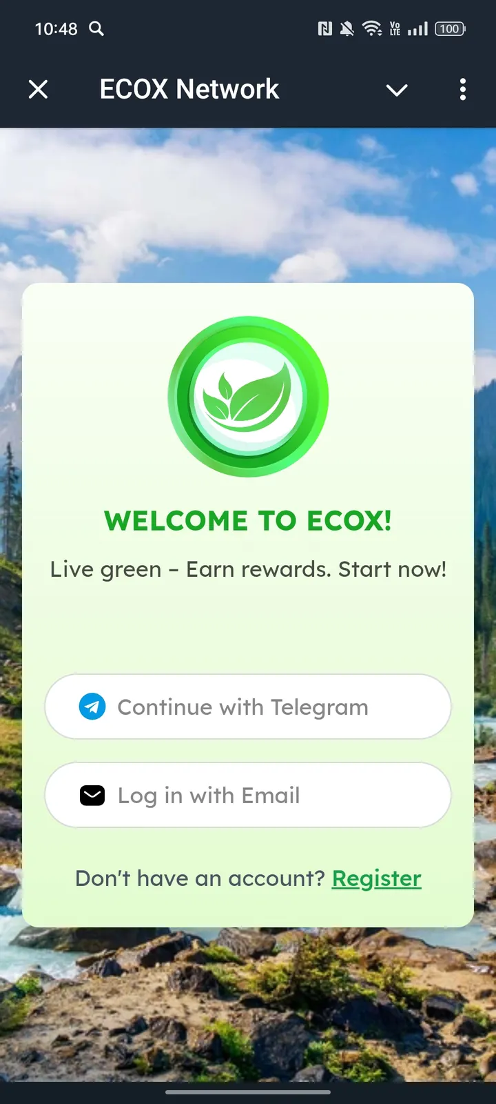 ECOX Network — Screenshot 2