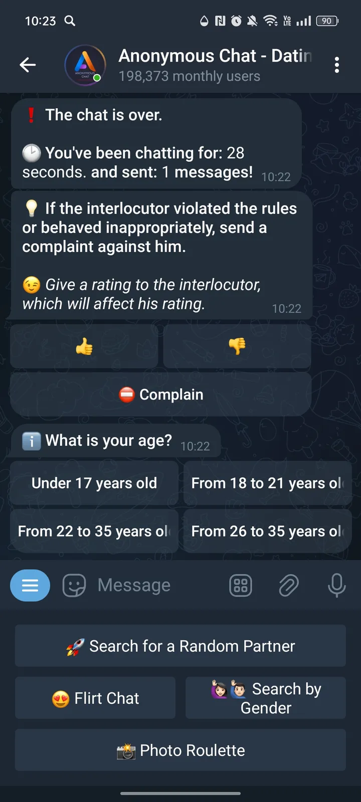 Anonymous Chat - Dating — Screenshot 4