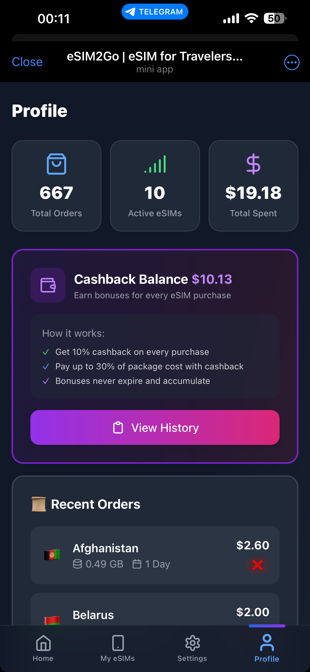 eSIM2Go | eSIM for Travelers & Digital Nomads — Screenshot 5